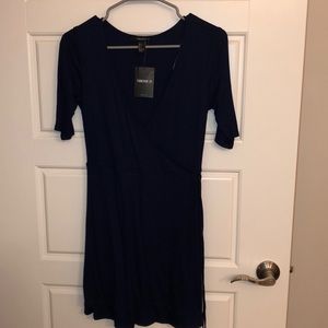 Dark blue mini dress